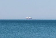 تصویری از کشتی غول‌پیکر اسرائیلی در حوالی بندرگاه بندرعباس
