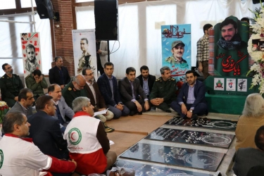 نخستین سالگرد شهادت شهید مدافع حرم، بابک نوری هریس برگزار شد