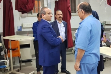 بازدید سرزده سرپرست دانشگاه علوم پزشکی گیلان از بیمارستان پورسینا