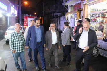 حضور میدانی  در سطح شهر و بررسی روند رفع آبگرفتگی معابر