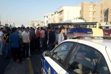  فرزند یک نماینده مجلس یک مامور راهور را زیر گرفت و چند متر کشید 