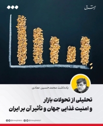 تحلیلی از تحولات بازار و امنیت غذایی جهان و تأثیر آن بر ایران