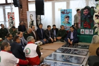 نخستین سالگرد شهادت شهید مدافع حرم، بابک نوری هریس برگزار شد