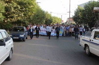 گزارش تصویری همایش بزرگ پیاده روی خانوادگی در شهر سنگر
